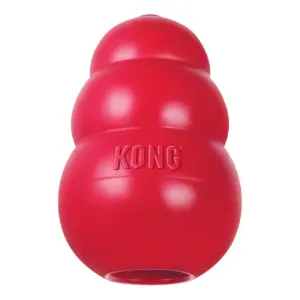 Kong Classic (M) — Juguete Rellenable de Caucho Natural para Perros